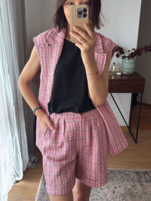 Szorty COCO ★ RÓŻOWA CHANELKOWA