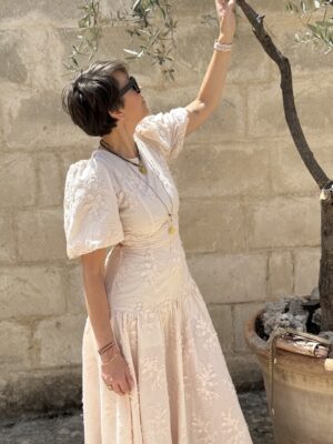 Sukienka OCEAN★ pastelowy jasny pudrowy róż