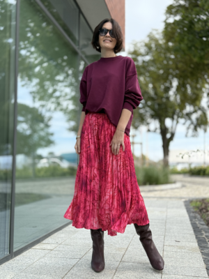 Spódnica Stefania midi ★ kreszowana