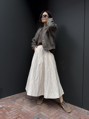 Spódnica Megan ♠ Beżowa w kliny