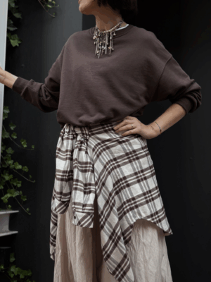 BLUZA BROWNIE 2♠ brąz