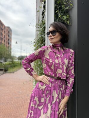 SUKIENKA MARIAH ★ WISKOZA W KOLOROWY PRINT