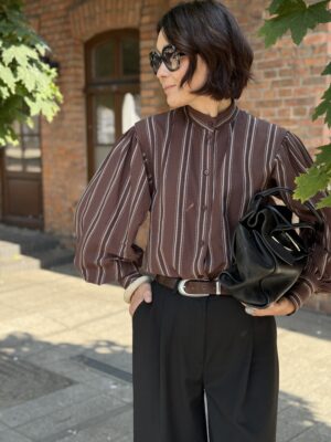 KOSZULA sisi ★ brązowa w paski