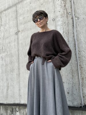 Sweter z alapki MEDIOLAN ♥ brązowy