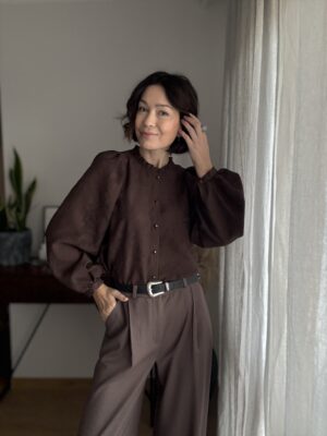 BLUZKA ANABELL 2 ★ brąz