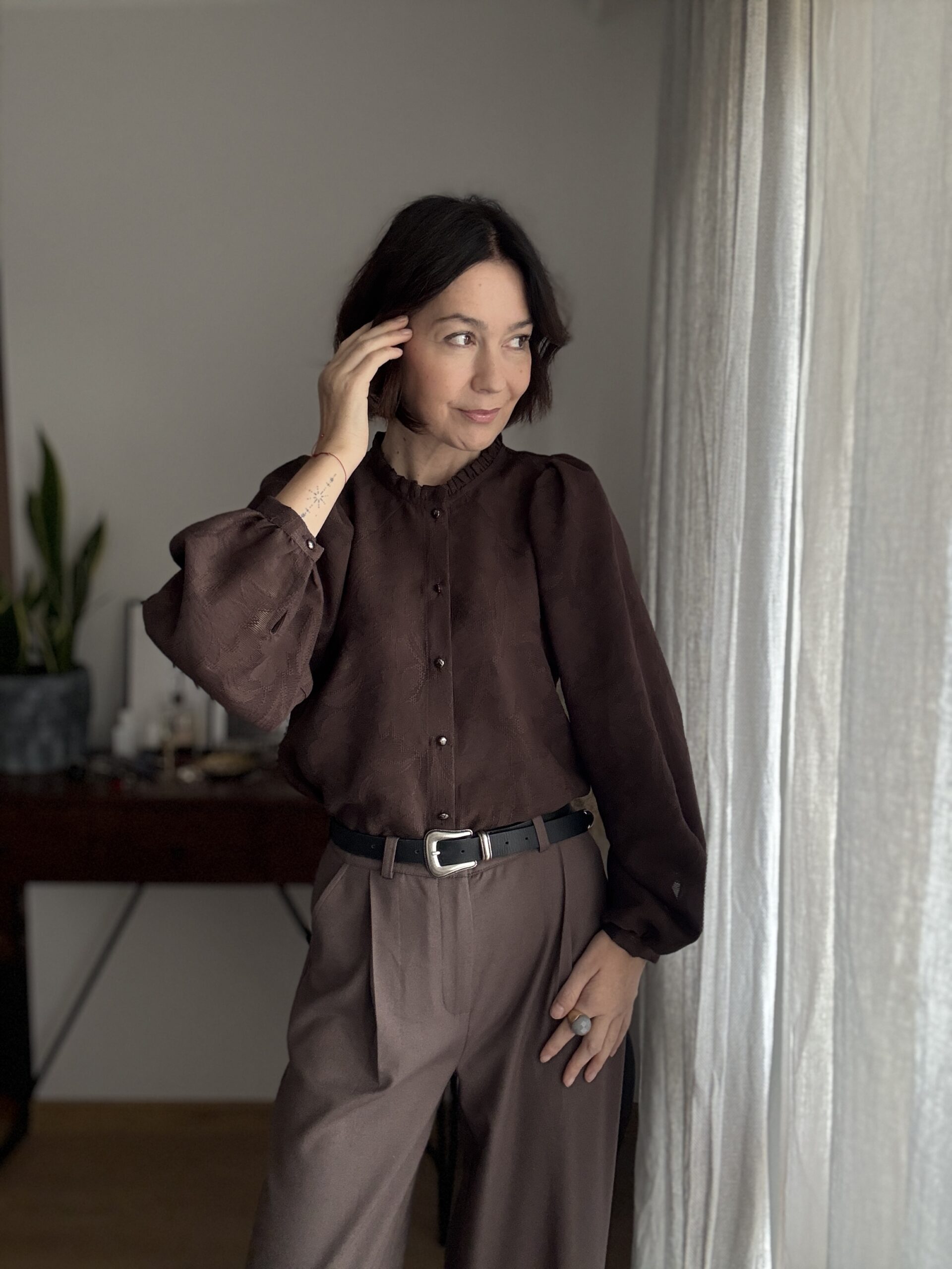 BLUZKA ANABELL 2 ★ brąz - obrazek 2