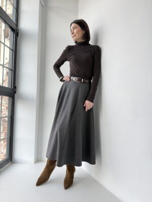 Spódnica Metropolis 02 ♠ Szara w kratę