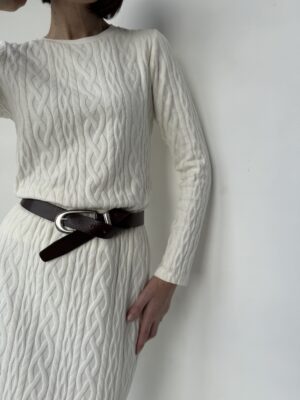 Longsleeve MAJA ♥ ekri warkocz