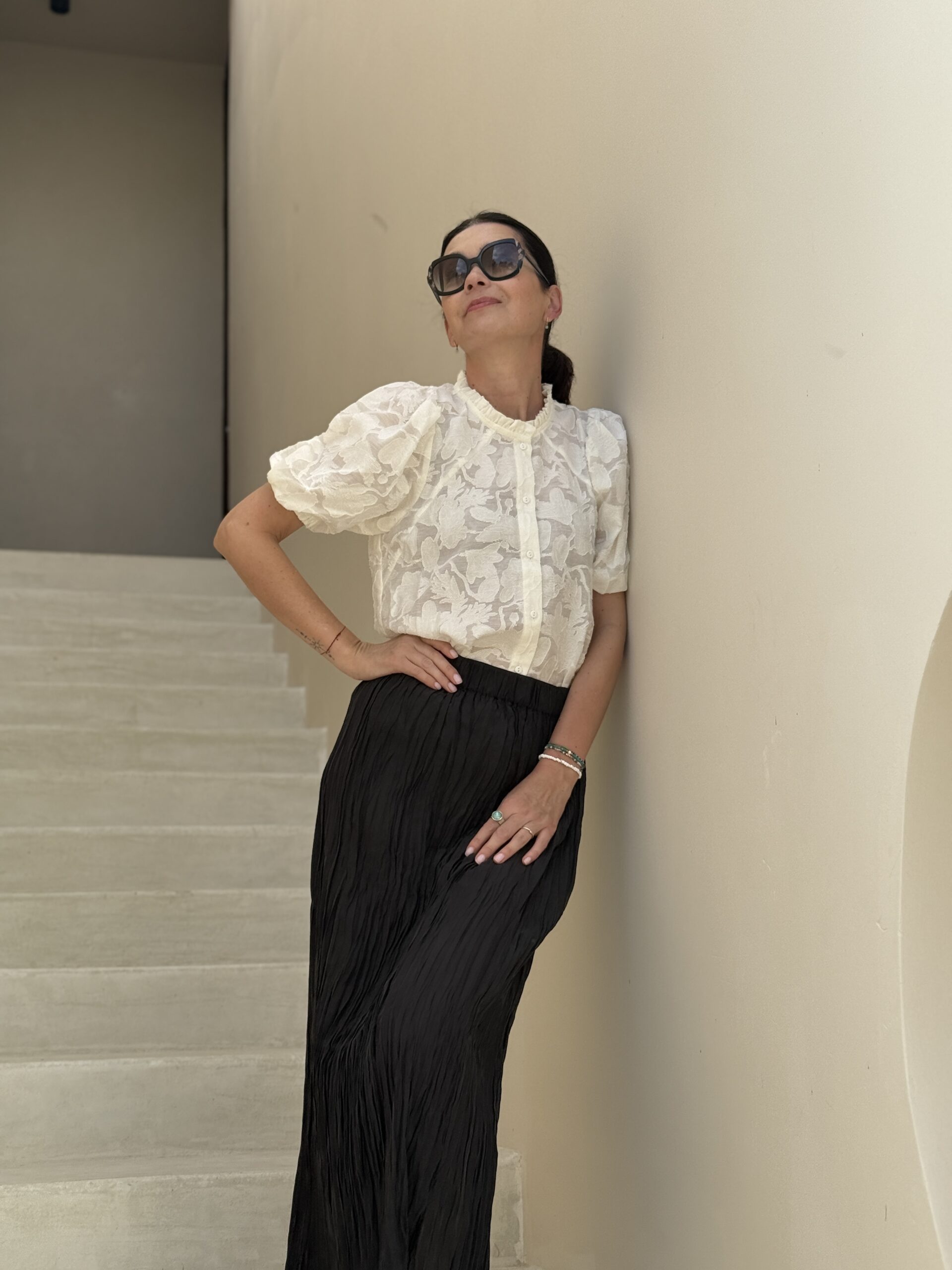 BLUZKA ANABELL★ Ekri kwiaty - obrazek 2