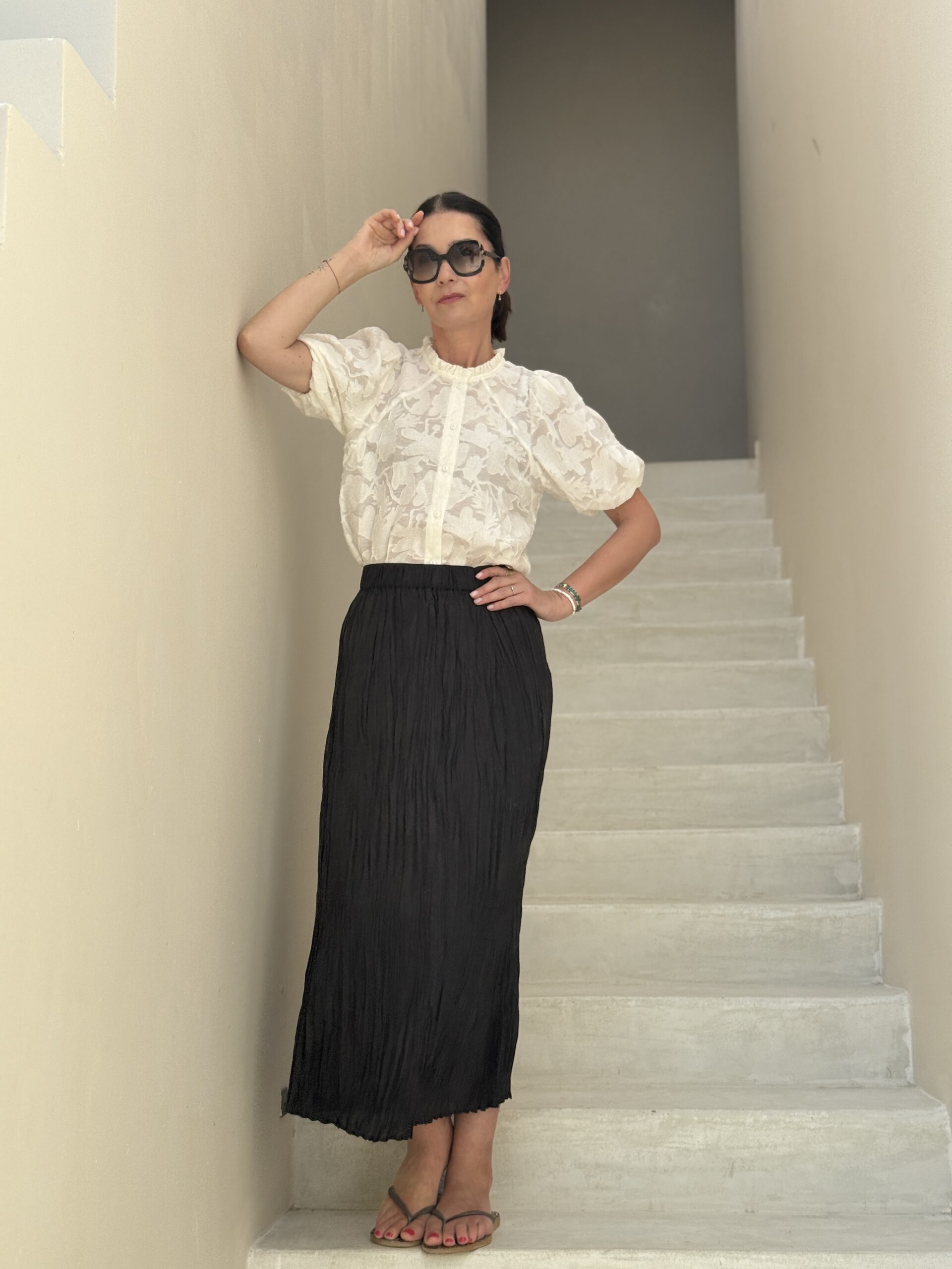 BLUZKA ANABELL★ Ekri kwiaty - obrazek 3