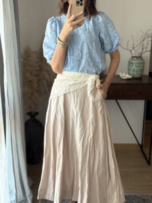 Spódnica Megan ♠ Beżowa w kliny