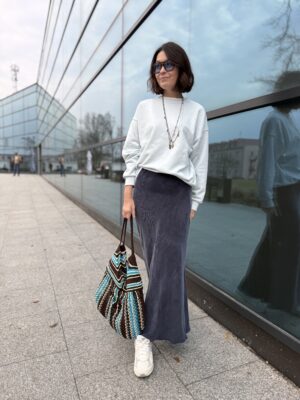 Spódnica ROSSA maxi ★ granat