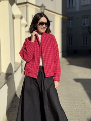 Kurtka bomberka JANE  ★ w kratkę w soczystych kolorach