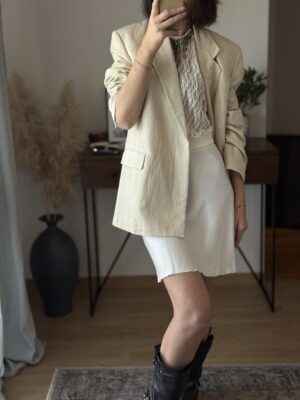 Spódnica ROSSA mini ecru ★ baza pod spódnice Como