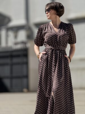 Sukienka MARELLA ★ wiskozowa w kropki