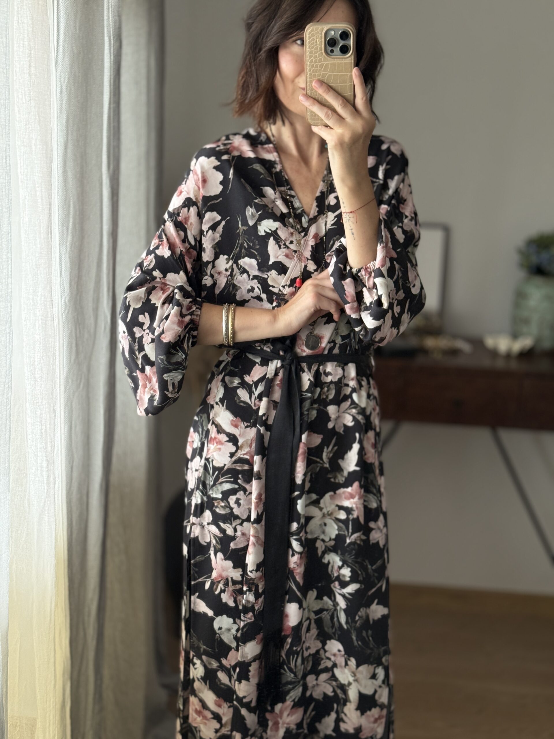 Kimono Inari kolorowe kwiatki - obrazek 5