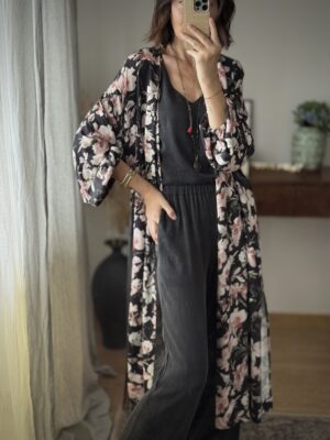 Kimono Inari kolorowe kwiatki