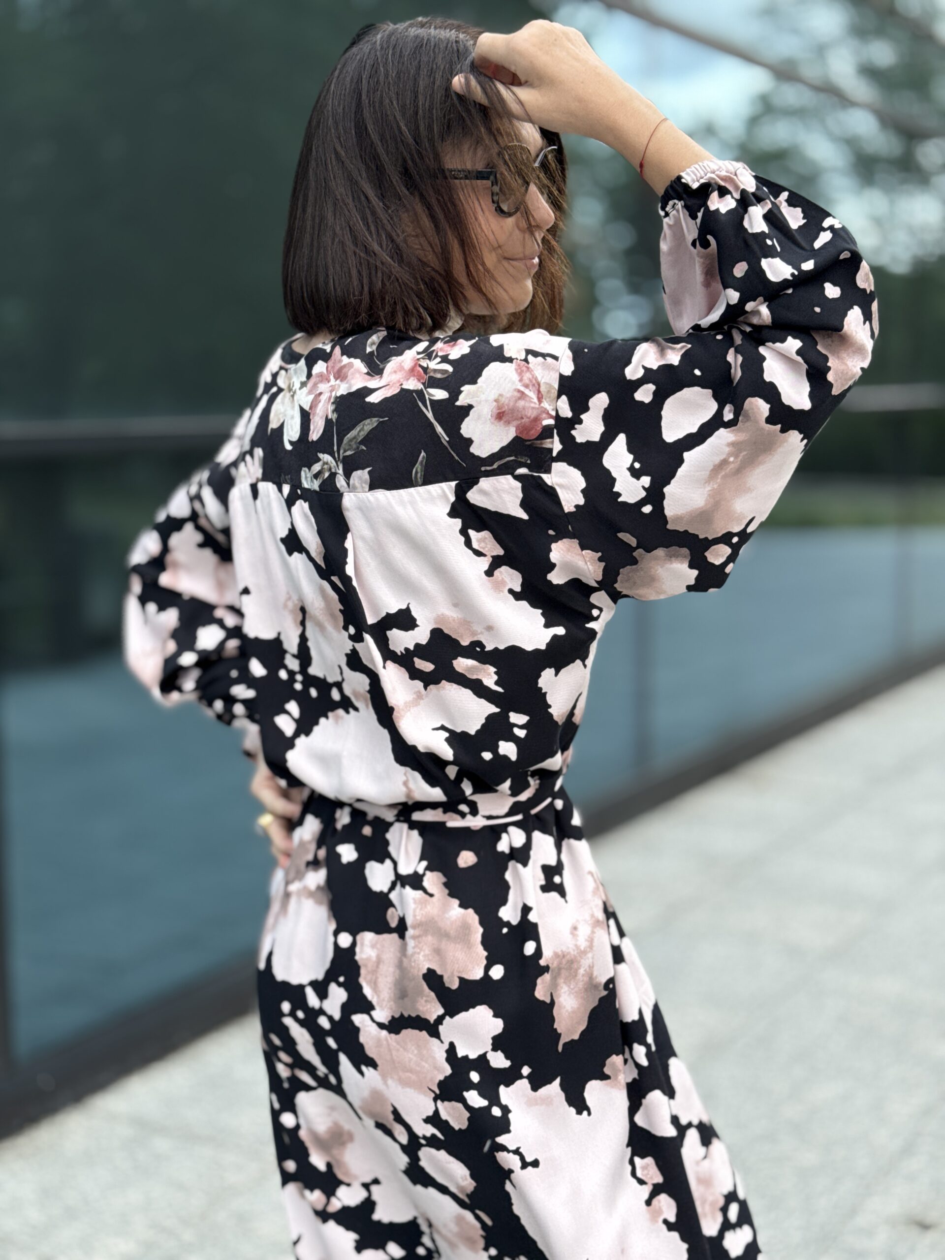 Kimono Inari różowo czarne ciapki - obrazek 3