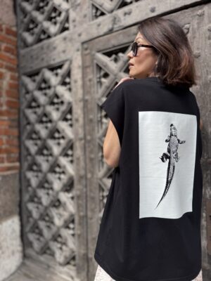 T-shirt aligator ♥  black