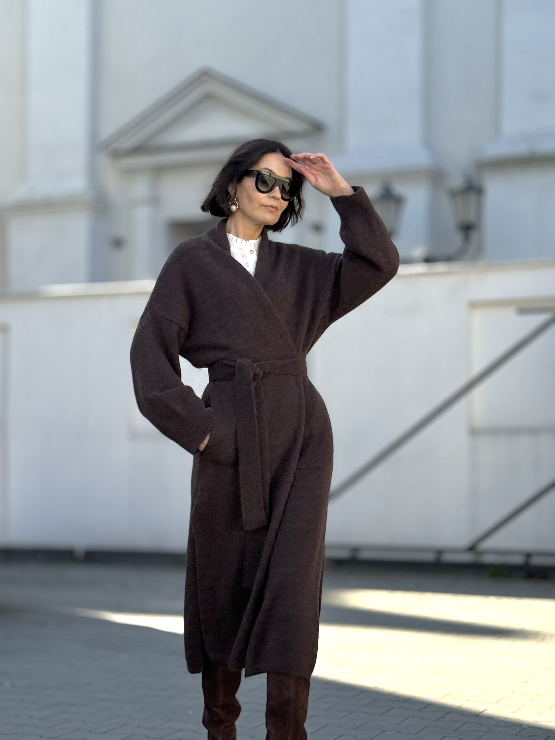 Sweter z alpaki Porto ♥ brąz