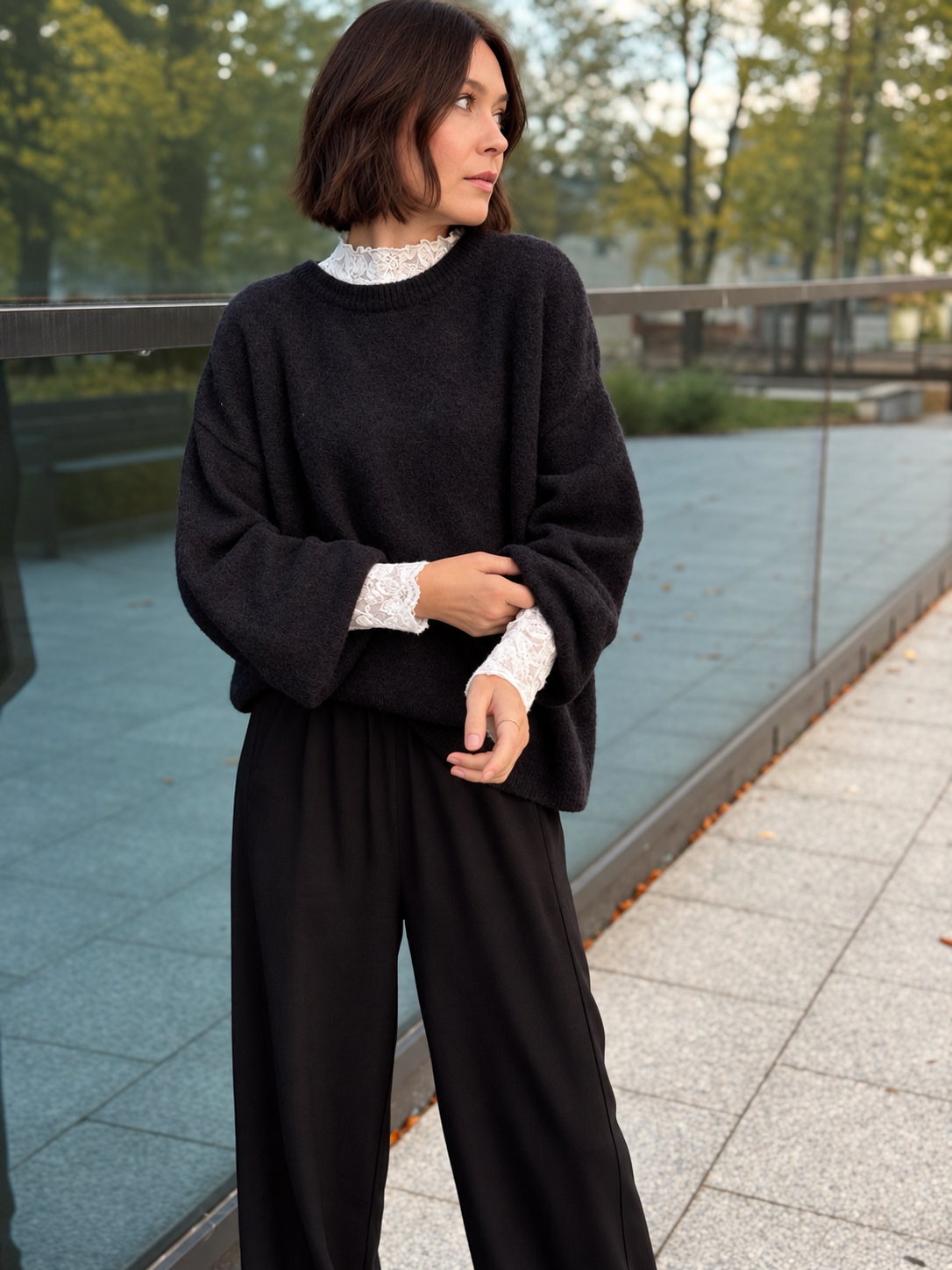 Sweter z alpaki Oslo ♥ czarny
